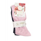 Sosete dama set multicolor cu 5 perechi din bumbac cusatura fina Sibiu Romania SD5AS