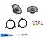 Pachet Difuzoare Hertz X130, 13cm, 160W, Compatibil Dacia Logan, Sandero, Renault Megane III + Inele Adaptare si Mufe