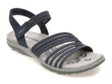 Cumpara ieftin Sandale SKECHERS bleumarin, REGGAE SLIM, din material textil