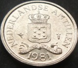 Moneda exotica 10 CENTI - ANTILELE OLANDEZE (Caraibe), anul 1981 * cod 1075, America Centrala si de Sud