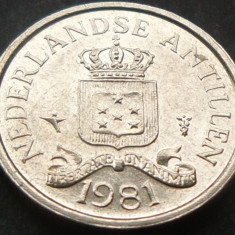 Moneda exotica 10 CENTI - ANTILELE OLANDEZE (Caraibe), anul 1981 * cod 1075