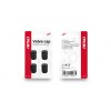 Set capace valvă, 4 buc, negre