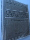 Crestomatie romaneasca - Texte de limba literara -Stefan Munteanu , Doina David.