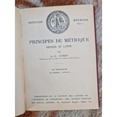 A. C. Juret - Principes de Metrique