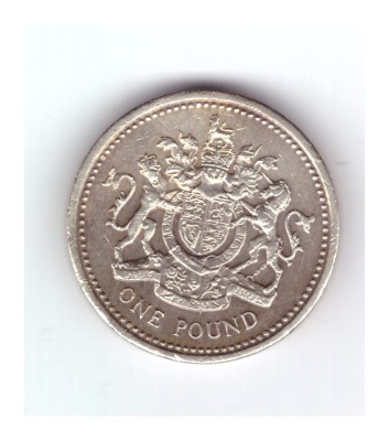 Moneda Anglia one pound / o lira 1983, stare relativ buna, curata foto