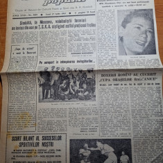 sportul popular 17 iulie 1961-iolanda balas record mondial,rapid-charleroi 4-0