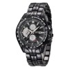 Ceas Barbatesc Xinew Black Hawk Sport Elegant Quartz, Carcasa Metal Negru, Curea Aliaj, Afisaj Analogic, Data