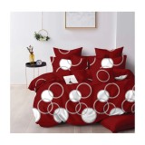 Cumpara ieftin Lenjerie de Pat Bumbac Finet cu 6 Piese Pentru Pat Dublu - SUZ54