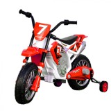 Cumpara ieftin Motocicleta electrica Kinderauto BJH022 70W 12V cu roti moi, scaun tapitat, culoare Rosie