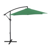Umbrela soare de terasa / gradina Mera Grandio Mob, rotunda, structura metal, verde, D 270 cm