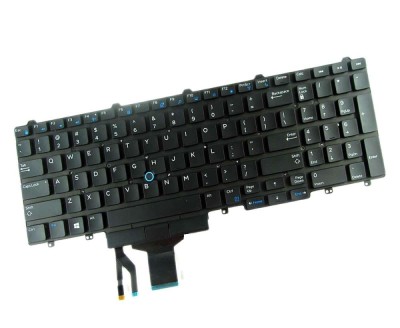 Tastatura Dell Latitude 15 5580 layout US fara rama enter mic, Latitude E5550 layout US fara rama enter mic foto