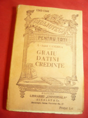 I.Aurel Candrea - Graiu ,Datini ,Credinte -BPT 1343-1344 ,interbelica Universala foto