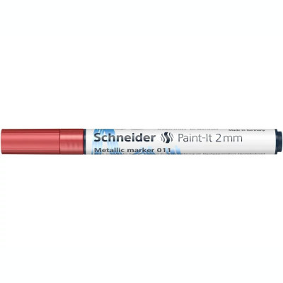 Marker metalic Schneider Paint-It 011 2 mm Rosu Metalizat foto