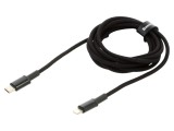 Cablu USB 2.0 Apple Lightning și USB C 2m 20W negru
