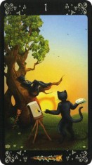 Pisicile negre-Carti de Tarot/ORIGINAL/sigilat,ed lim-imagini superbe