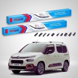Cumpara ieftin Ștergătoare Citro&euml;n Berlingo Gen III (K9) MPV 2018-prezent | Set Față Flat Premium &ndash; TeamCar&reg;