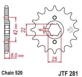 Pinion fata 15 dinti pas lant 520 - Honda CB 250 (79-84) - CL 250 - XL 250 - XR 250 R - XL 400 - XL 500 - XR 500 - XL 600