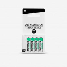 Set 4 baterii reîncărcabile AAA NimH 800mAh