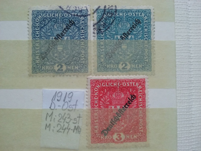 1919- Austria-Mi 243-244-MH+st.