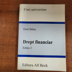 Drept financiar de Emil Balan