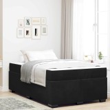 VidaXL Cadru de pat cu saltea cu saltea Negru 120 x 190 cm Catifea