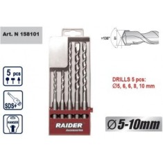 Set burghie SDS-PLUS 5 buc. Raider