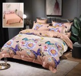 Cumpara ieftin Lenjerie pat dublu,bumbac finet,6 piese,cearceaf normal 220x240cm, cearceaf pilota 200x220cm, 2 fete de perna 50x70, 2 fete de perna 70x70-M188