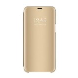 Husa compatibila cu Huawei P40 lite E, oglinda Flip Mirror Stand, Gold, ALC MOBILE