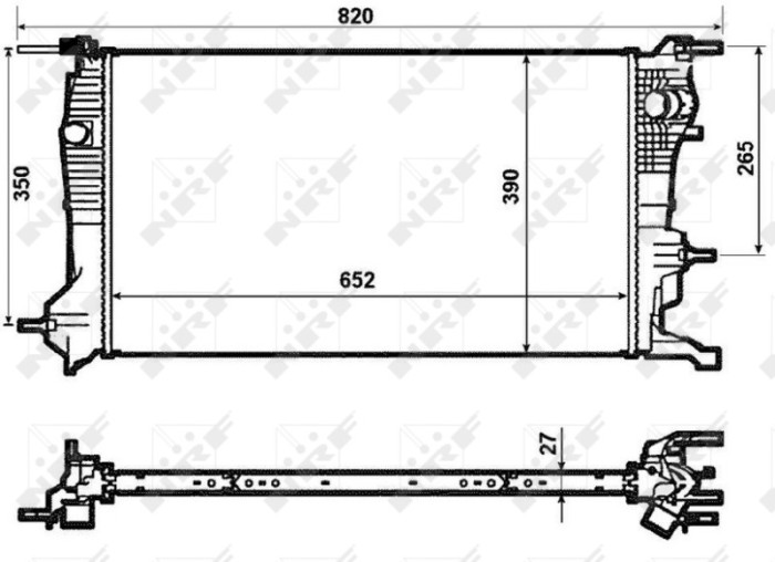 NRF 53964 Radiator, racire motor
