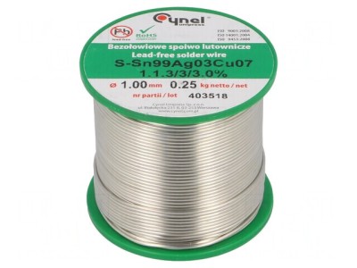 S&amp;acirc;rmă de Lipit Fără Plumb 1mm 250g foto
