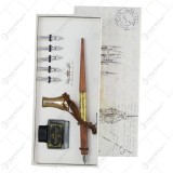 Set Stilou Vintage Calligraphy &ndash; 8 piese