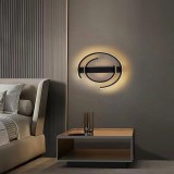 Cumpara ieftin Aplica LED, 30W, neagru, lumina calda/neutra/rece, diametru 30cm