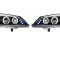 Set faruri tuning Opel Astra G 01.1998- 08.2009 BestAutoVest fata stanga+dreapta, transparent negru, tip bec H1+H1