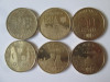 Romania lot 6 monede comemorative 50 Bani,vedeti foto, Circulata, Iasi, Printata