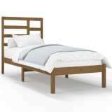 Cumpara ieftin Cadru de pat, maro miere, 100x200 cm, lemn masiv