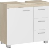 VASAGLE Dulap pentru baie sub chiuveta cu 3 sertare si usa,2 compartimente de depozitare,raft interior reglabil,structura din MDF,organizare proso