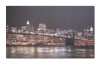 Tablou canvas, New York podul Brooklyn noaptea, 100x60cm, gata de agatat pe perete