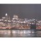Tablou canvas, New York podul Brooklyn noaptea, 100x60cm, gata de agatat pe perete