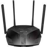 Router wireless 1800Mbps, 4 porturi LAN Gigabit, 1 port WAN Gigabit, Dual Band AC1800 4 x antena externa, Wi-Fi 6, MR70X, Mercusys