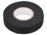 Bandă Textilă Acril Modificat Neagră 19mm x 15m