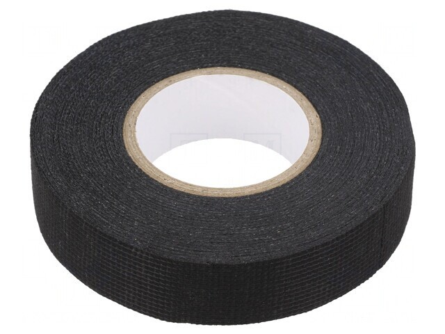 Bandă Textilă Acril Modificat Neagră 19mm x 15m