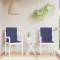 Gossi perne pentru scaune cu spatar jos, 2 buc., bleumarin, textil