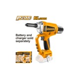 Pistol pentru nituri nituit electric 20 v, 25 mm, 20 kn, fara acumulator - Ingco CRTLI2005
