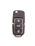 Carcasă cheie tip briceag 3 butoane Maro compatibil cu VW