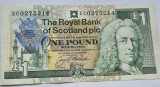 1 pound 1992 Scotia, comemorativă, Royal Bank of Scotland - European Summit Edinburgh 1992, P#356