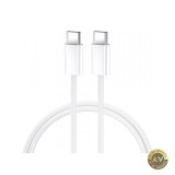 Cablu Date si Incarcare USB-C - USB-C BWOO BO-X284 60W 1m Alb