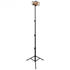 Trepied Foto Telescopic Profesional, Pentru Telefon/Camera Foto, SMART GADGETS C&A,Universal, Ajustabil, 180 cm, Aluminiu, Negru