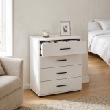 Cumpara ieftin Comoda Adore White, 4 sertare, 65x78x41 cm
