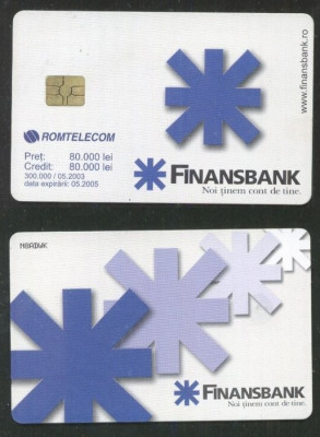 Romania 2003 Telephone card FinansBank Rom 195 CT.029 foto