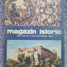 Revista Magazin Istoric Nr 9(210) Sept 1984. 64 pag, stare f buna